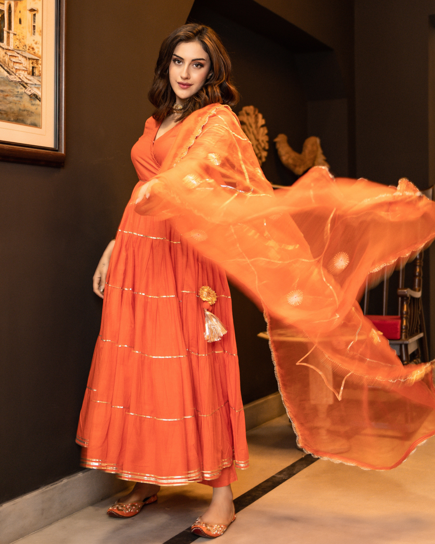 Sparkling Gotapatti Suit Set