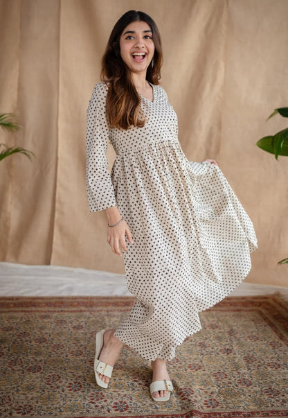 Off white Dot Print co-ord set