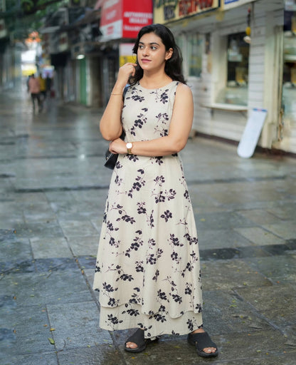 Handblock Leaf print co-ord set