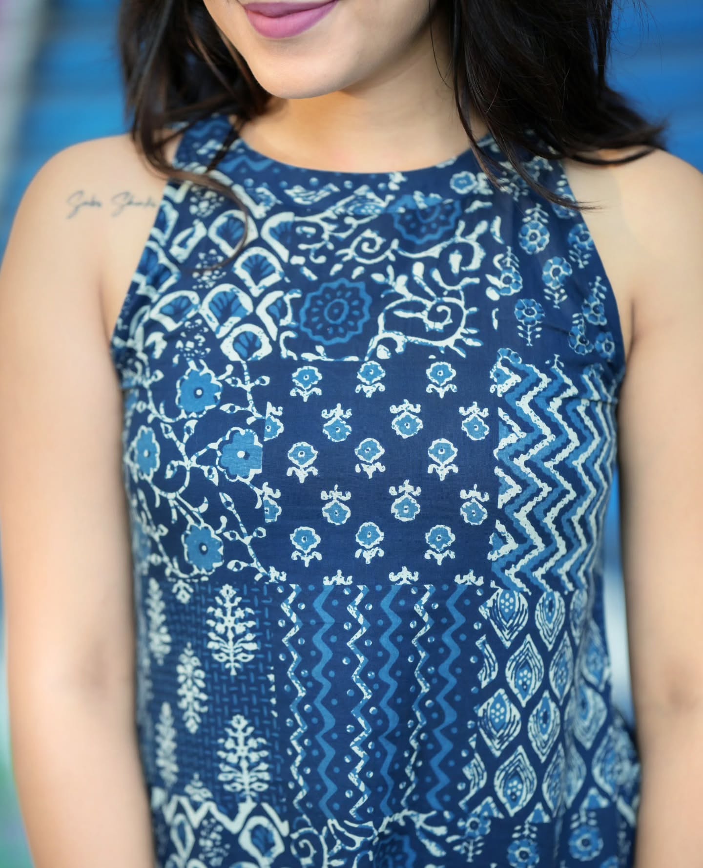 Indigo Charm print co-ord set