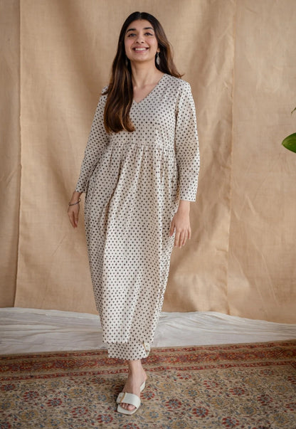 Off white Dot Print co-ord set